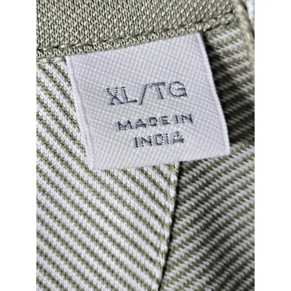 Cutter & Buck CB DryTec Men’s XL Snap Polo Gray Brown Stripe UV Quick-Dry - Picture 5 of 16